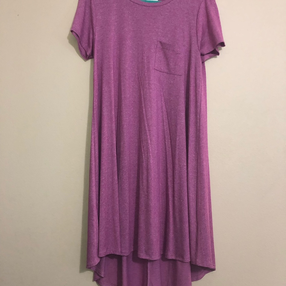 LuLaRoe Purple/Pink Carly Dress. Size Small. Excellent Condition.